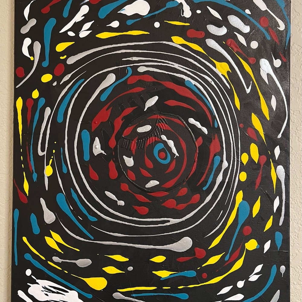 2 pieces  canvas artwork one of a kind